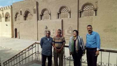 مونيكا حنا تزور منطقة آثار مصر القديمة