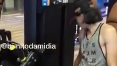 نهاية مروعة لشاب نحيف يمارس التمارين الرياضية داخل الجيم (فيديو)