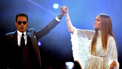 مجلة أمريكية: قبلة جينيفر لوبيز لمارك أنتوني وراء انفصاله عن زوجته