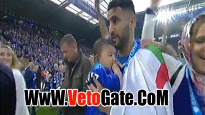 بالفيديو.. رياض محرز يحتفل مع عائلته بالتتويج بالدوري الإنجليزي