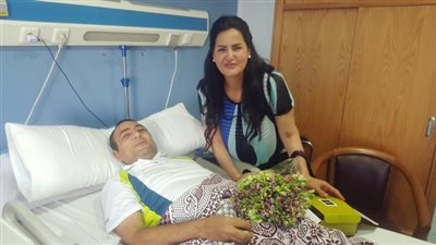 بالصور.. سما المصري تزور ضباط الشرطة المصابين