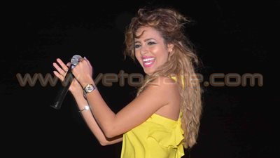 بالصور.. رنا سماحة تحيي حفل العيد في «بياسيرا» بالعين السخنة