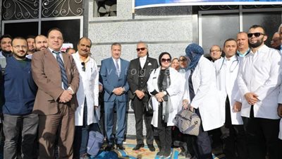 محافظ المنوفية يتفقد القافلة الطبية بتلوانة ويوجه بسرعة تشغيل المركز الطبي