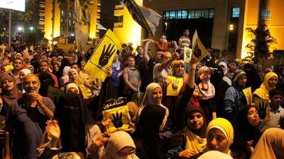 مسيرة لعناصر الإرهابية في مدينة نصر