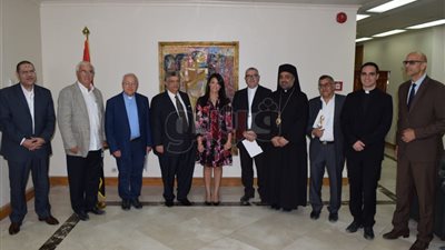 وزيرة السياحة تلتقي أعضاء الوفد الكاثوليكي الإيطالي (صور)