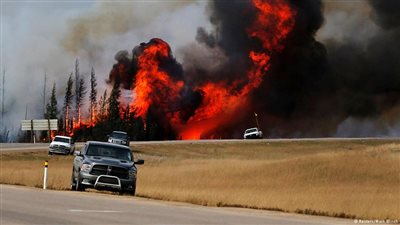 تخفيض إنتاج النفط بسبب حرائق الغابات في كندا