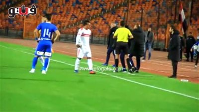 سامي الشيشيني ينفعل على حكم مباراة الزمالك بعد طرد طارق حامد| فيديو