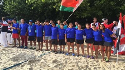 مصر تفوز علي بريطانيا في افتتاح بطولة العالم لتنس الشاطئ بموسكو