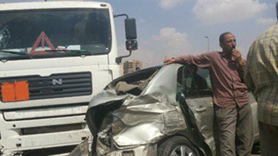 إصابة 3 أشخاص في حادث تصادم بطريق «القاهرة-الإسكندرية» الصحراوي