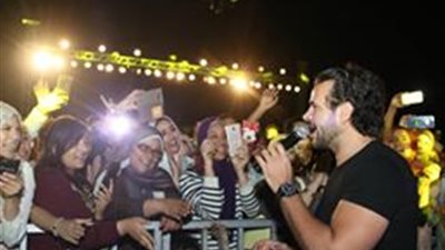 سامو زين يتألق في حفل شم النسيم بمدينتي (صور)