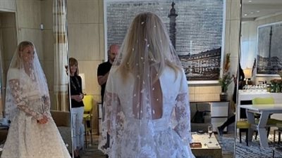 حفل زفاف راق لصوفي تيرنر ونيك جوناس