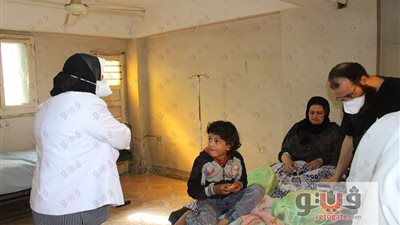 بالصور.. النائبة سولاف درويش تتابع المشتبه بإصابتهم بإنفلونزا الطيور