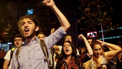 مظاهرات في تركيا احتجاجا على فوز أردوغان (صور)