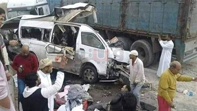 مصرع 4 وإصابة 9 في حادث تصادم ببرج العرب