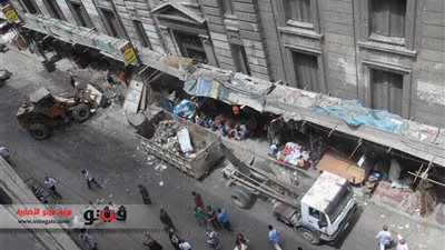 بالصور.. حملة مكبرة لحى الجمرك بالإسكندرية لإزالة إشغالات الطرق