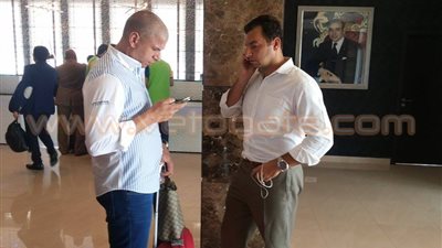 بالصور.. «مبروك» و«جمعة» يعاينان حديقة الفندق بالمغرب