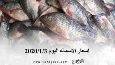 اسعار الأسماك اليوم 2020/1/3