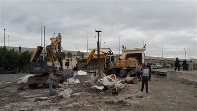 إزالة التعديات المخالفة ببحيرة مريوط في الإسكندرية