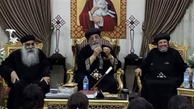 البابا تواضروس يستقبل فتيات دار «بنات مريم» شبرا الخيمة