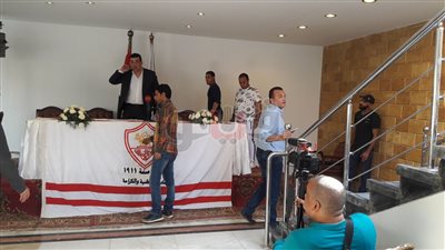 نادي الزمالك النهري يستعد لاستقبال مؤتمر مرتضى منصور (صور)