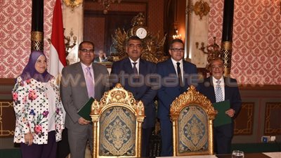 وزير قطاع الأعمال يشهد توقيع بروتوكول تعاون بين «إيجوث» والآثار