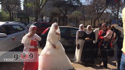 بالصور.. استقبال حفل زفاف بحديقة الأسماك عقب انتهاء يوم اليتيم