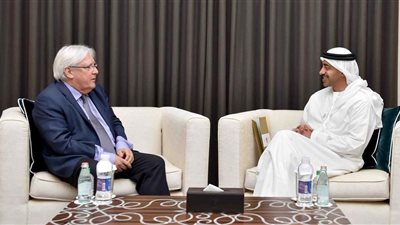 عبد الله بن زايد يبحث الأوضاع في اليمن مع المبعوث الأممي الجديد