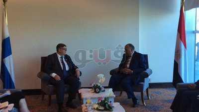 محادثات بين سامح شكري ووزير خارجية فنلندا في شرم الشيخ