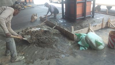 مطار القاهرة يجري عملية تأهيل لمنطقة السيور بالصالة الموسمية (صور)