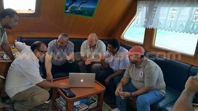محافظ البحر الأحمر يتابع تصوير قناة BBC لحياة الدلافين بالغردقة