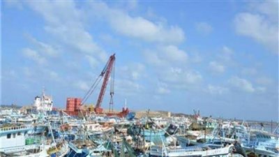 توقف حركة الملاحة البحرية بميناء البرلس لسوء الأحوال الجوية