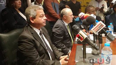 وزير الرياضة يصل مؤتمر الإعلان عن تفاصيل البطولة العربية للأندية