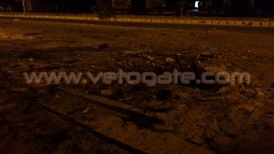أول صورة من موقع انفجار عبوة ناسفة بحي المساعيد في العريش