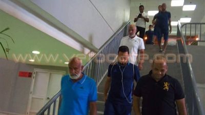بالصور.. الاتحاد السكندري يصل لاستاد برج العرب لمواجهة المقاولون