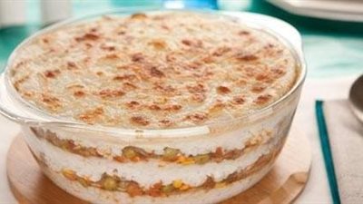 طريقة إعداد الأرز بالبشاميل واللحم المفروم من الشيف غادة