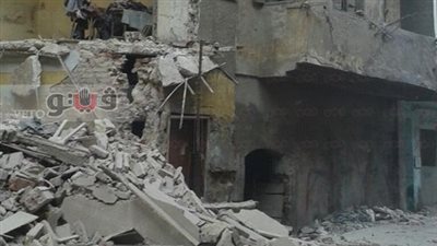 بالصور.. انهيار منزل من 3 طوابق في شبرا الخيمة