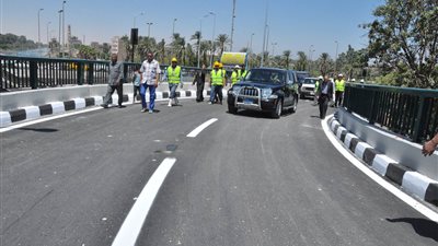 غلق جزئي وإنهاء أعمال الصيانة أعلى كوبري فيصل (فيديو)