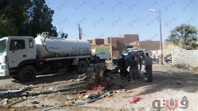 قطع المياه عن 4 أحياء بسبب عطل بشبكة الصرف في الوادي الجديد