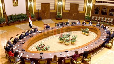 4 صور ترصد تفاصيل لقاء السيسي ومجلس أمناء الجامعة الأمريكية