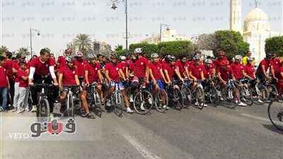 بالصور.. ماراثون رياضي بمحافظة السويس احتفالا بيوم الوفاء المصري