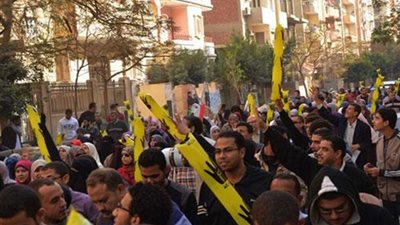 تظاهر للإرهابية بمنطقة محرم بك والعوايد في الإسكندرية