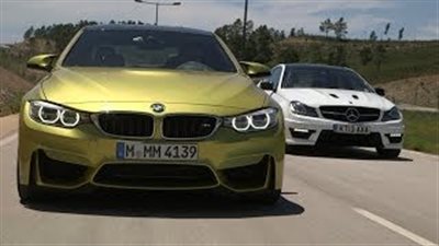 بالفيديو.. أقوى استعراض لسيارة «BMW M4 vs» و« Mercedes-Benz C63»