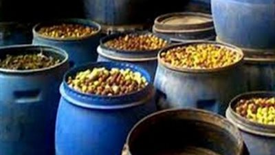 ضبط 23 طن مخلل بها عفن وديدان في البحيرة