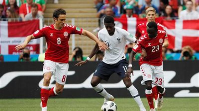 تعادل سلبي بين فرنسا والدنمارك في الشوط الأول (صور)
