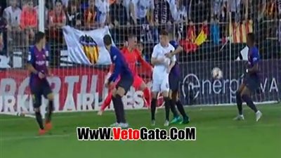 برشلونة يتعادل أمام فالنسيا 1/1 بالشوط الأول (فيديو)