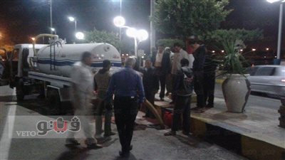 حملة لفحص بالوعات المطر بدمياط