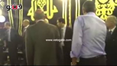 بالفيديو.. سمير صبرى وهشام جنينة في عزاء عبد القادر حاتم بالتحرير