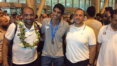 البعثة المصرية المشاركة في ألعاب البحر المتوسط تصل مطار القاهرة