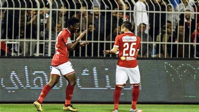 باكا يتقدم بالهدف الأول لـ«الأهلي» في المقاولون العرب