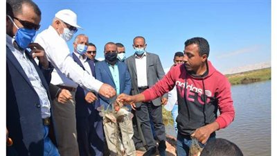 محافظ الوادي الجديد يتفقد مشروعا للاستزراع السمكي بقرية الهندوا